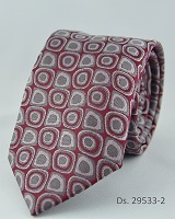 Krawatte PES gemustert Ds. 29533/2 rot-grau
